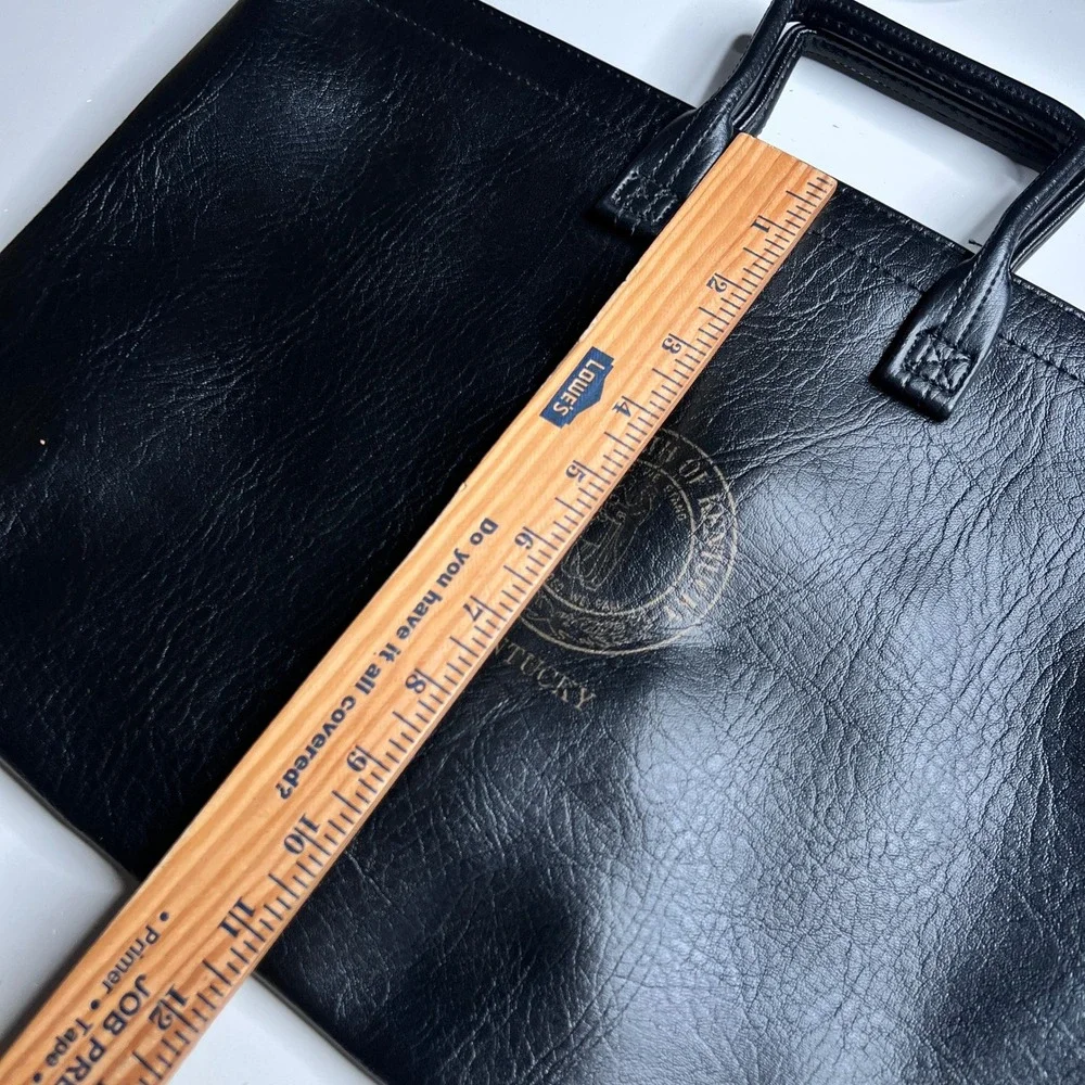 Vintage American Portfolio‎ Co Kentucky State Seal Black Briefcase Document Bag